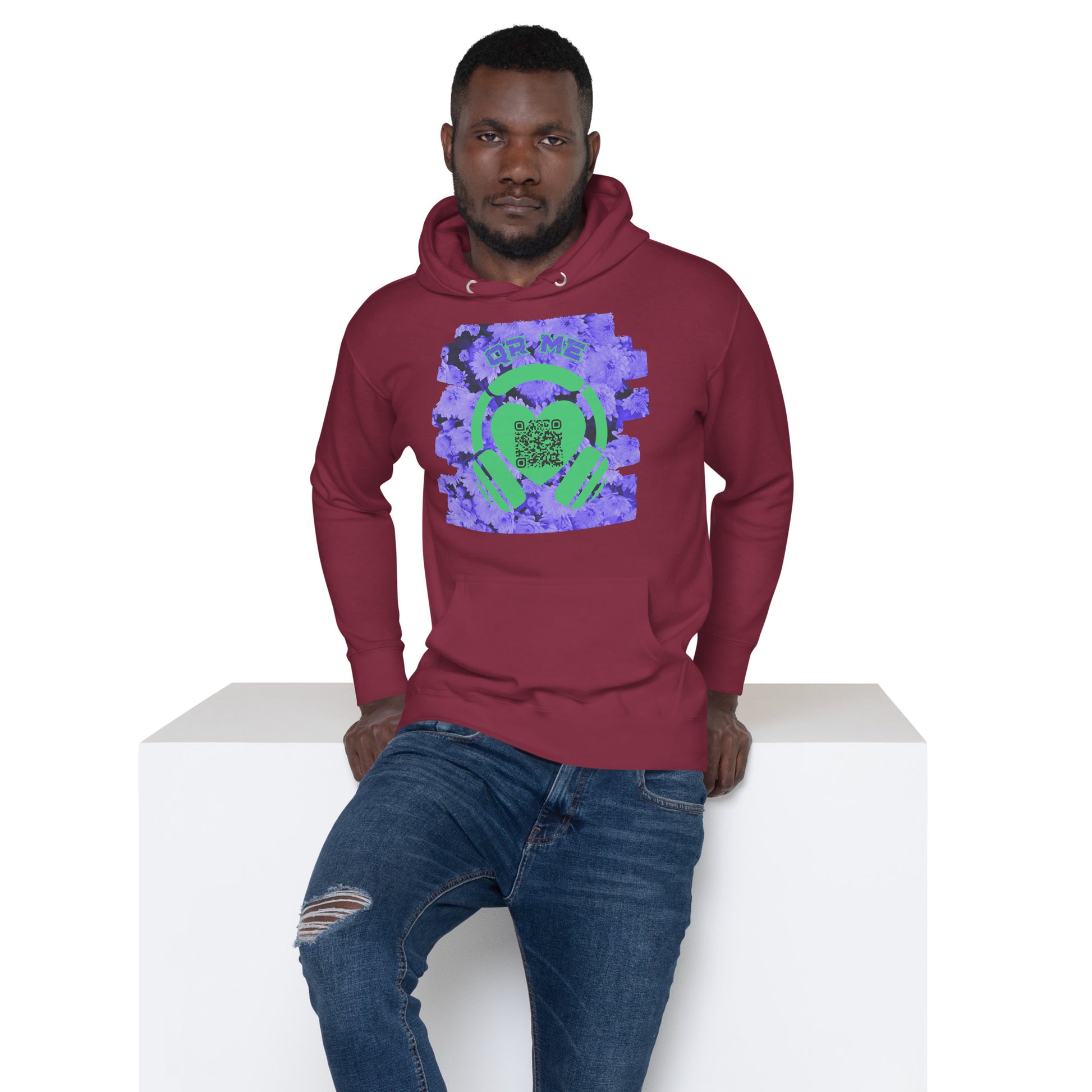 Fruits Music Hoodie – Share the Top Spotify Playlist with your QR Code