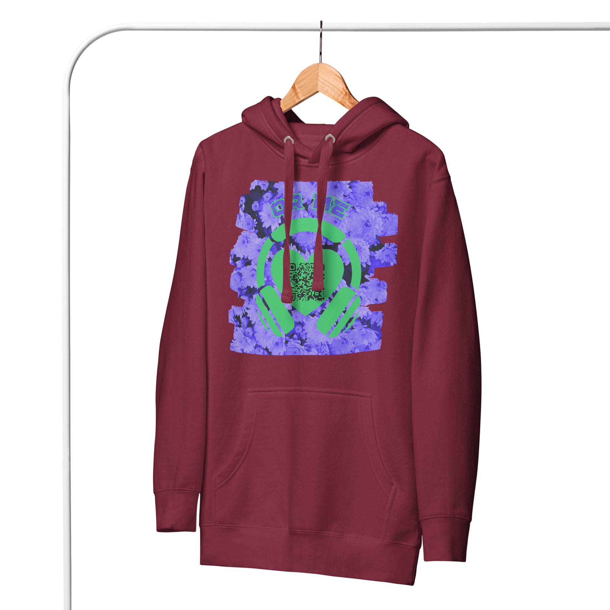 Fruits Music Hoodie – Share the Top Spotify Playlist with your QR Code