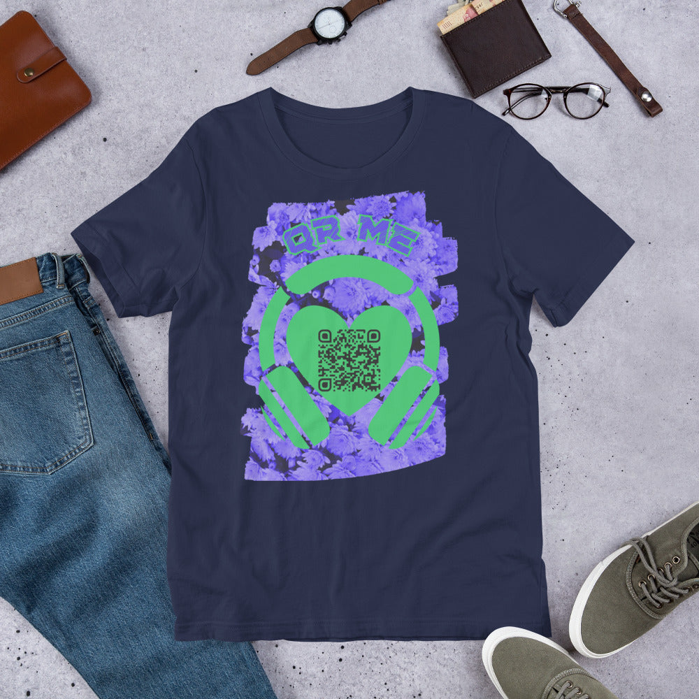 Fruits Music QR Code T-shirt – Share Your Spotify Vibes