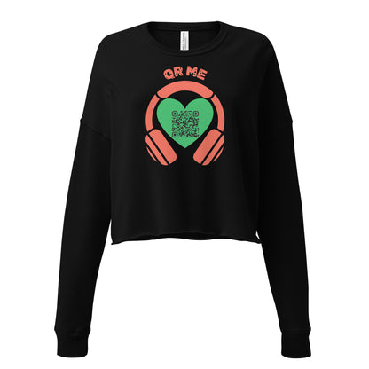 K-Pop Fans Cropped Sweatshirt – Share Music with a QR Code