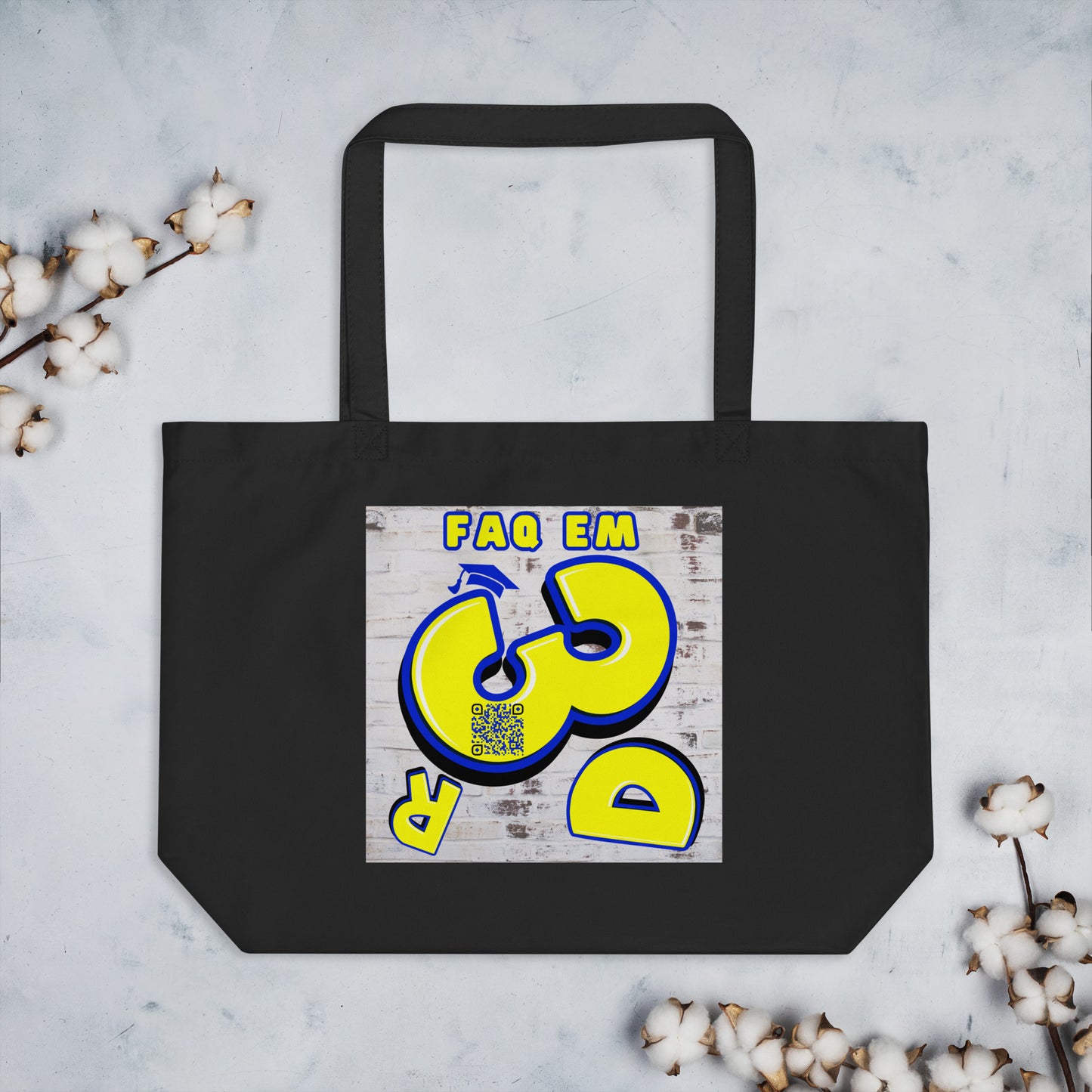 Final Year Uni Icebreaker Bag! | Custom QR Code Large tote bag