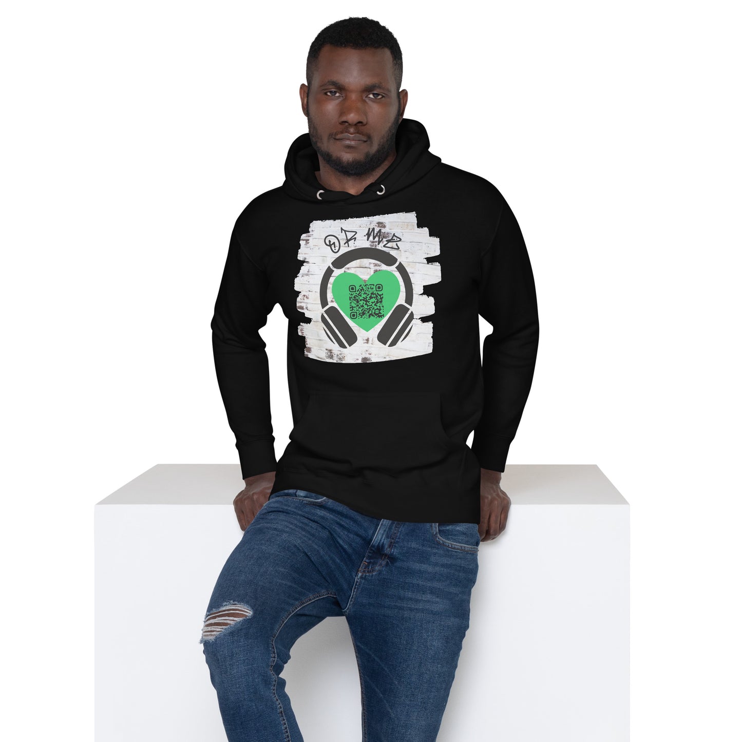 Music Sharing QR Code Hoodie – Share Your Spotify Playlist in Style