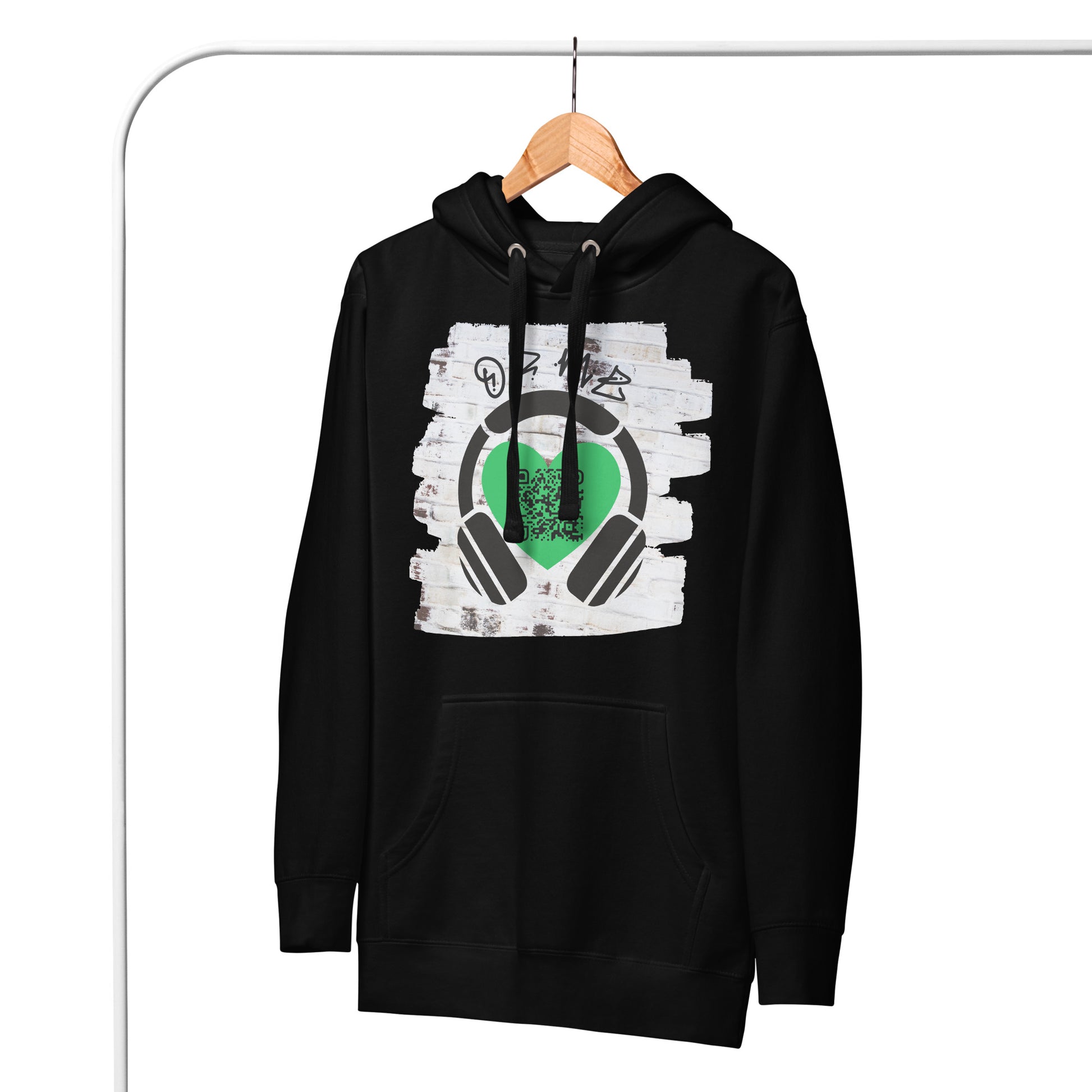 Music Sharing QR Code Hoodie – Share Your Spotify Playlist in Style