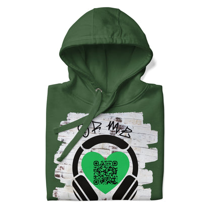 Music Sharing QR Code Hoodie – Share Your Spotify Playlist in Style