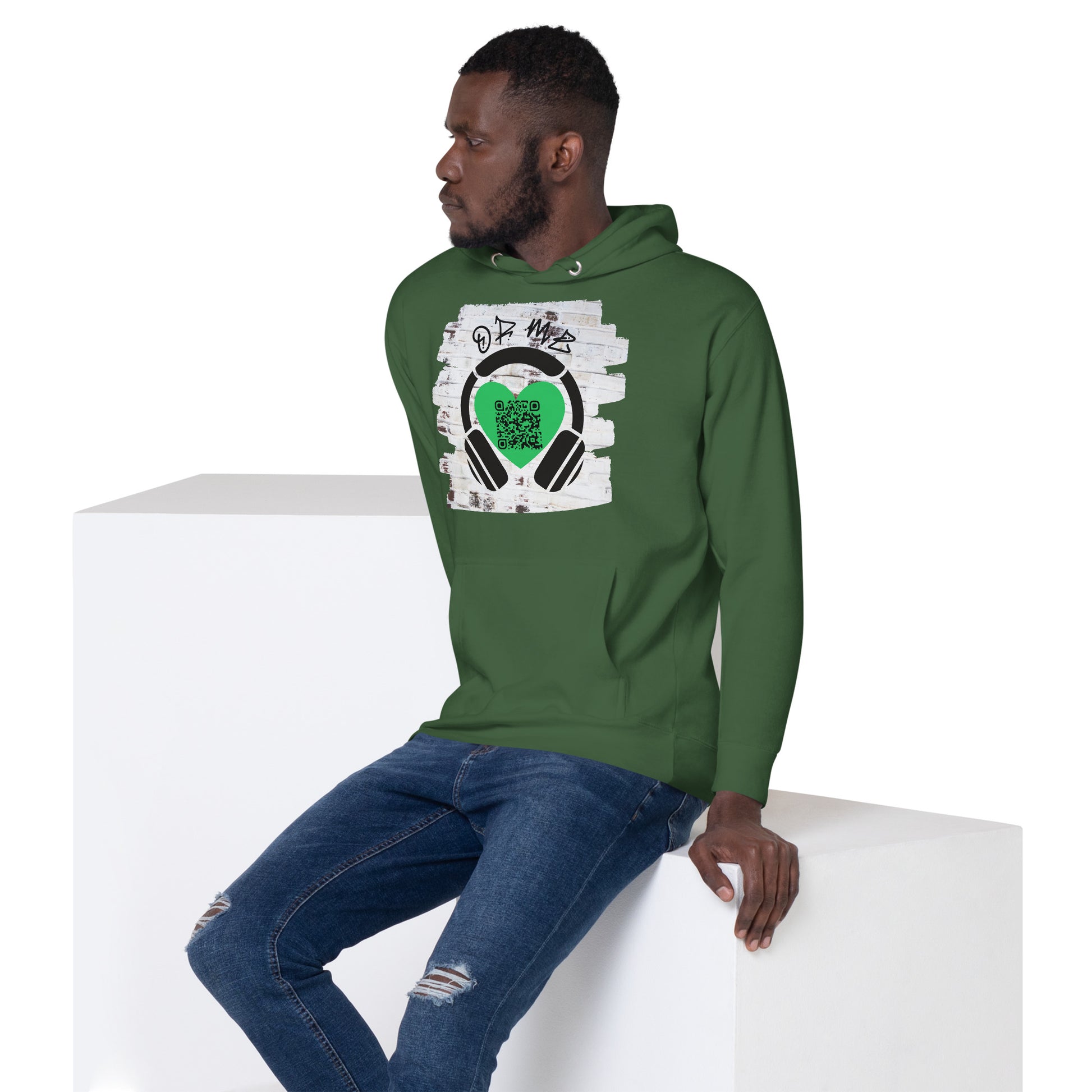 Music Sharing QR Code Hoodie – Share Your Spotify Playlist in Style