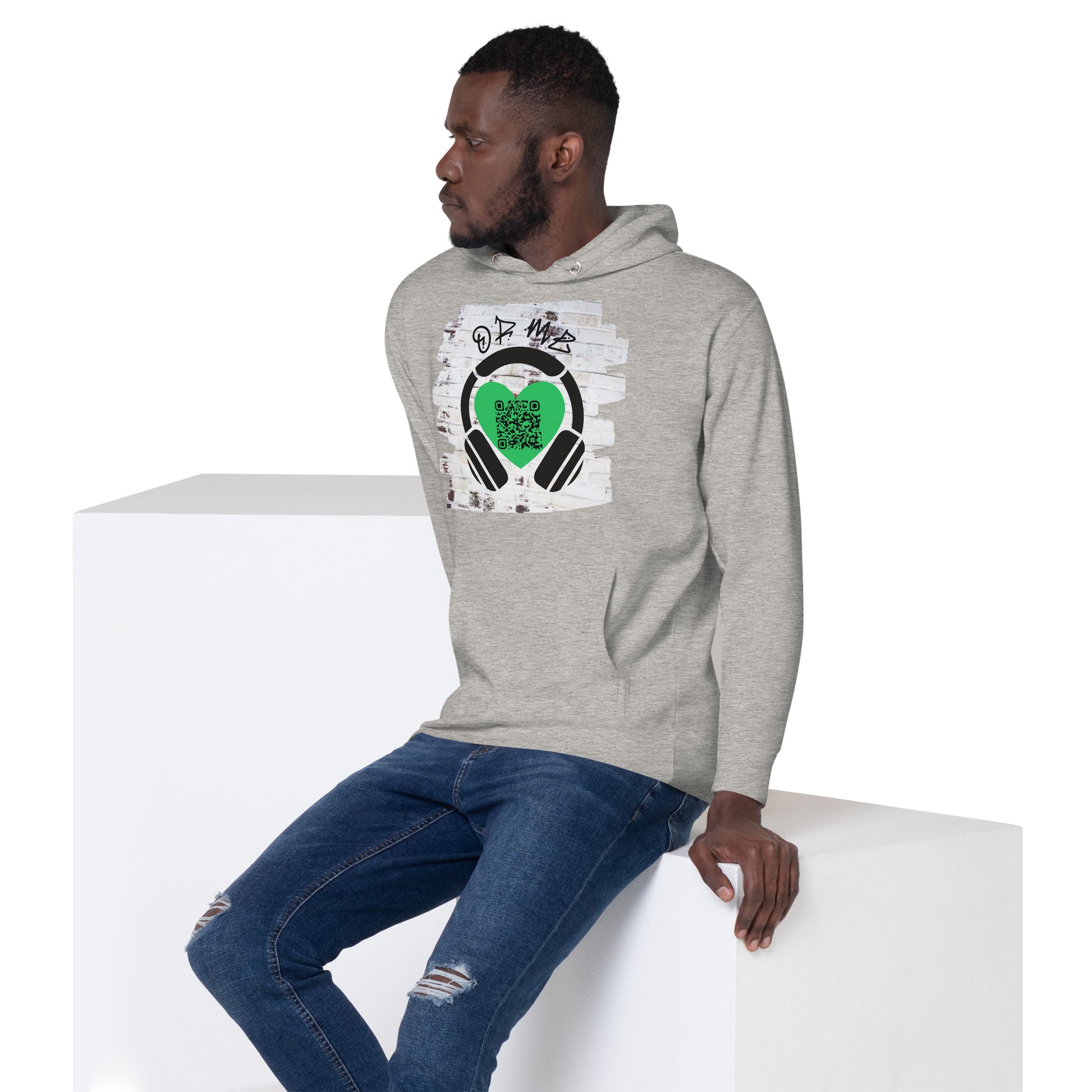 Music Sharing QR Code Hoodie – Share Your Spotify Playlist in Style