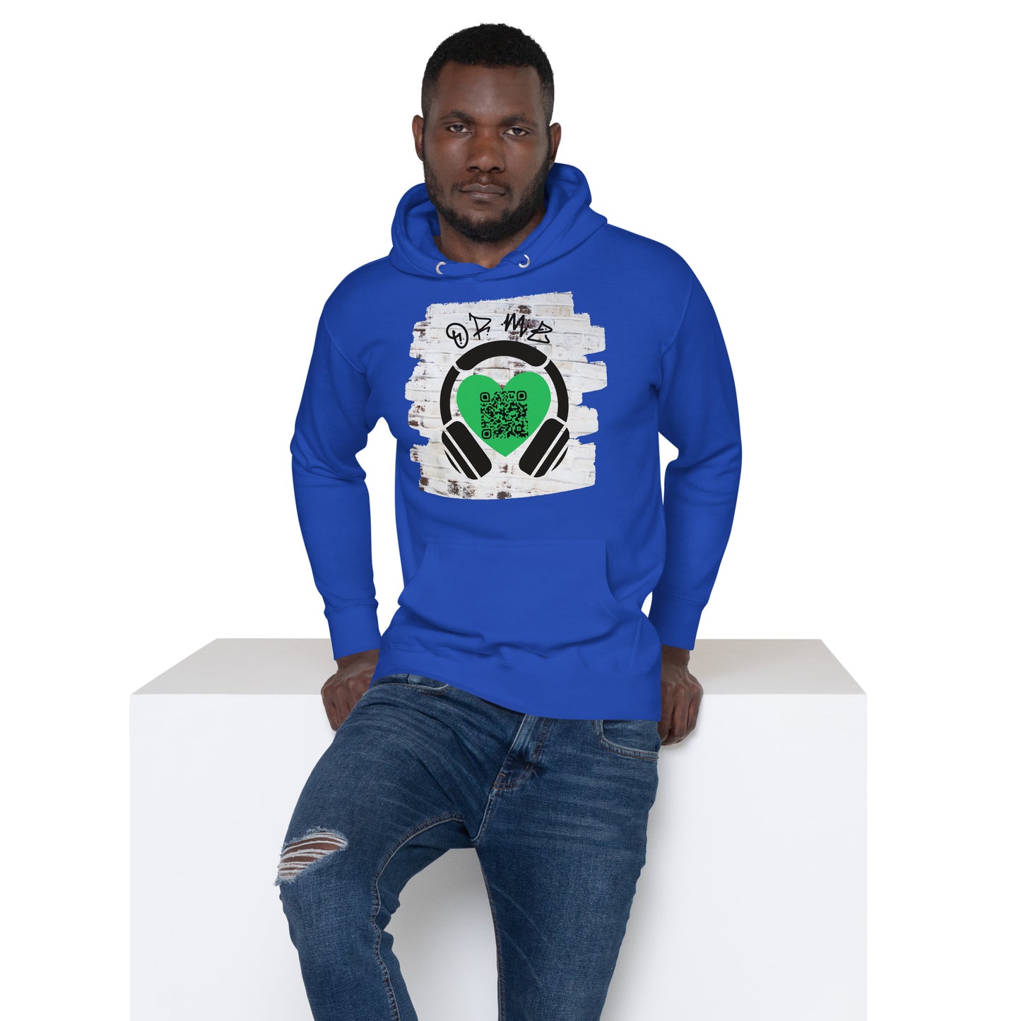 Music Sharing QR Code Hoodie – Share Your Spotify Playlist in Style