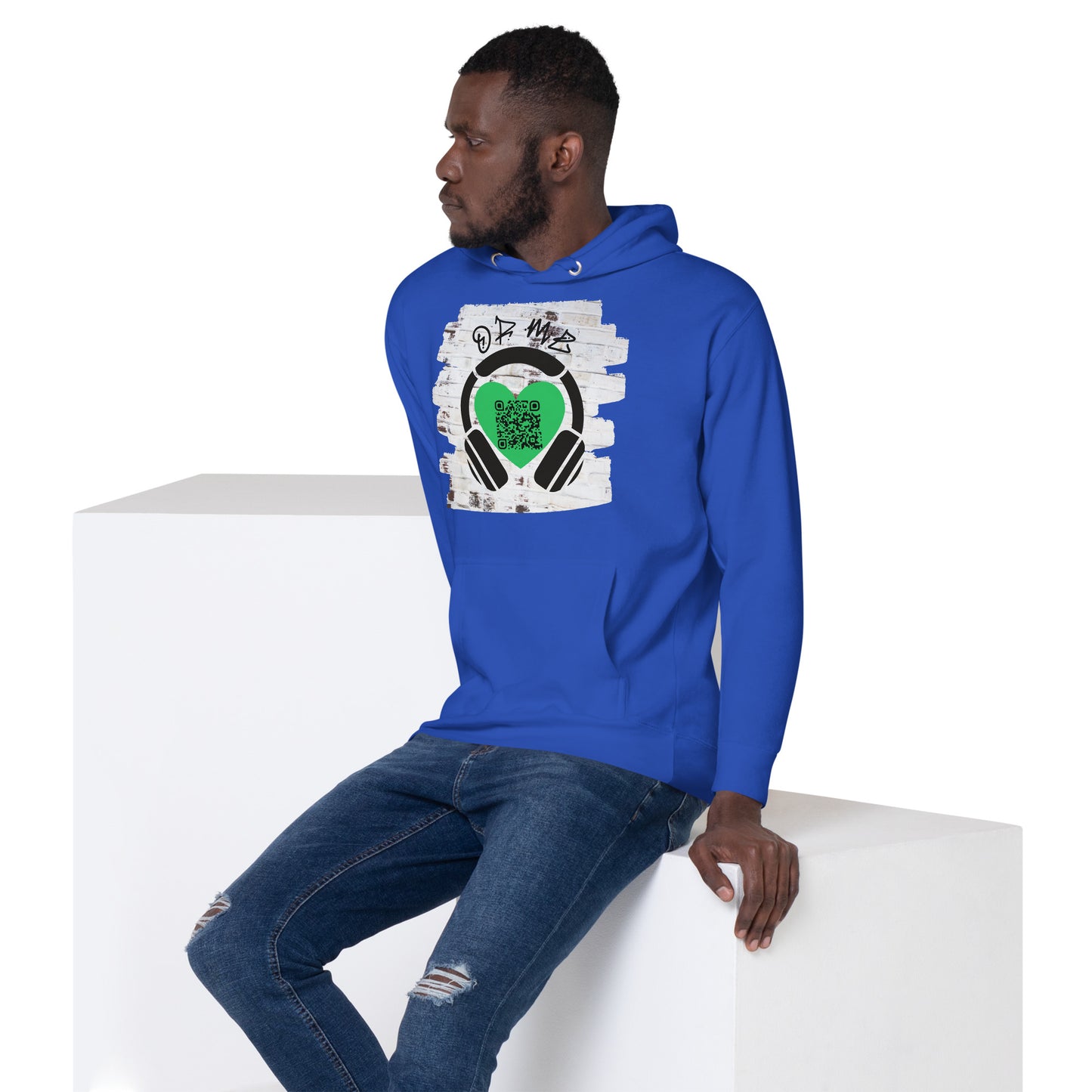 Music Sharing QR Code Hoodie – Share Your Spotify Playlist in Style