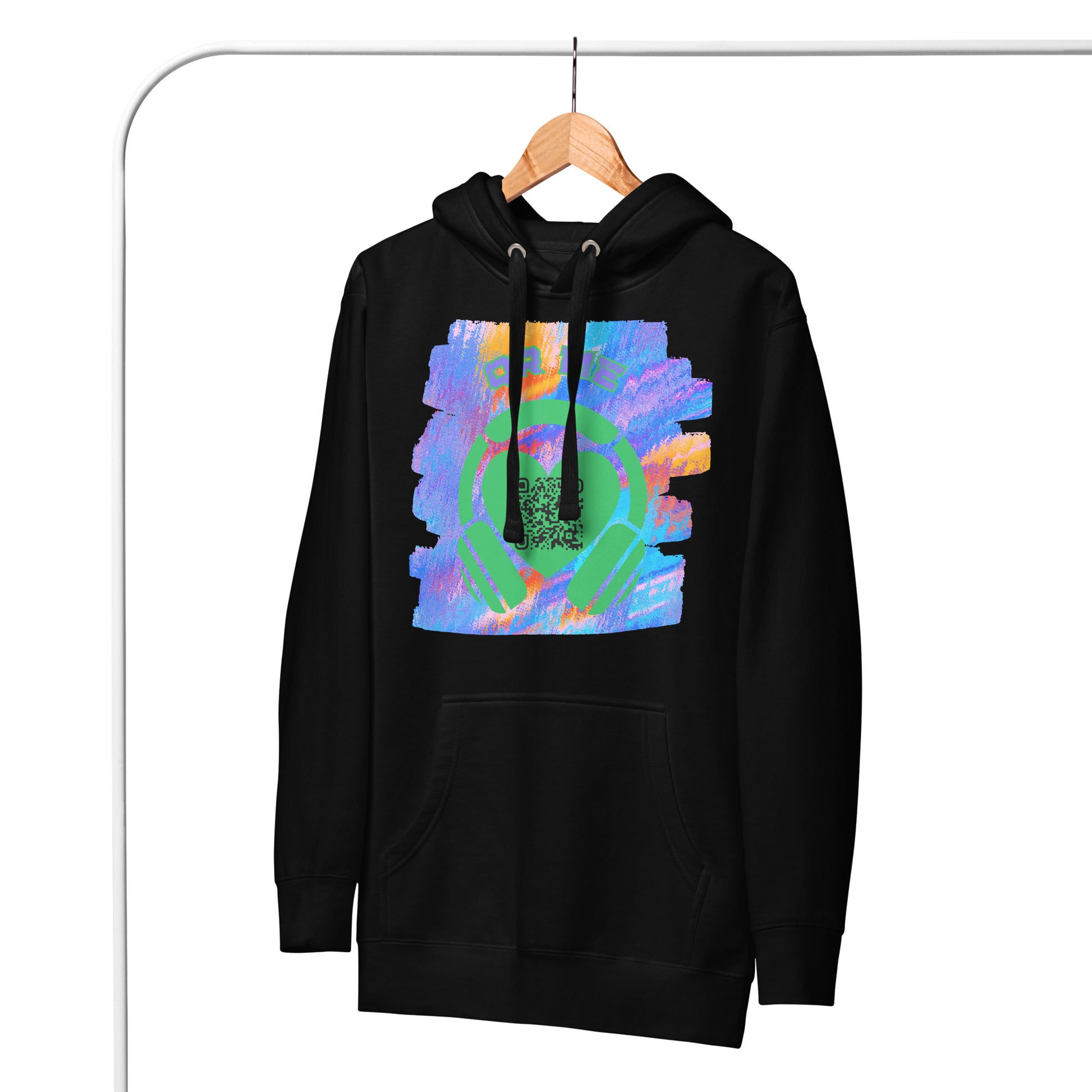 No. 1 Music Fan Hoodie – Share Your Spotify Playlists with a QR Code