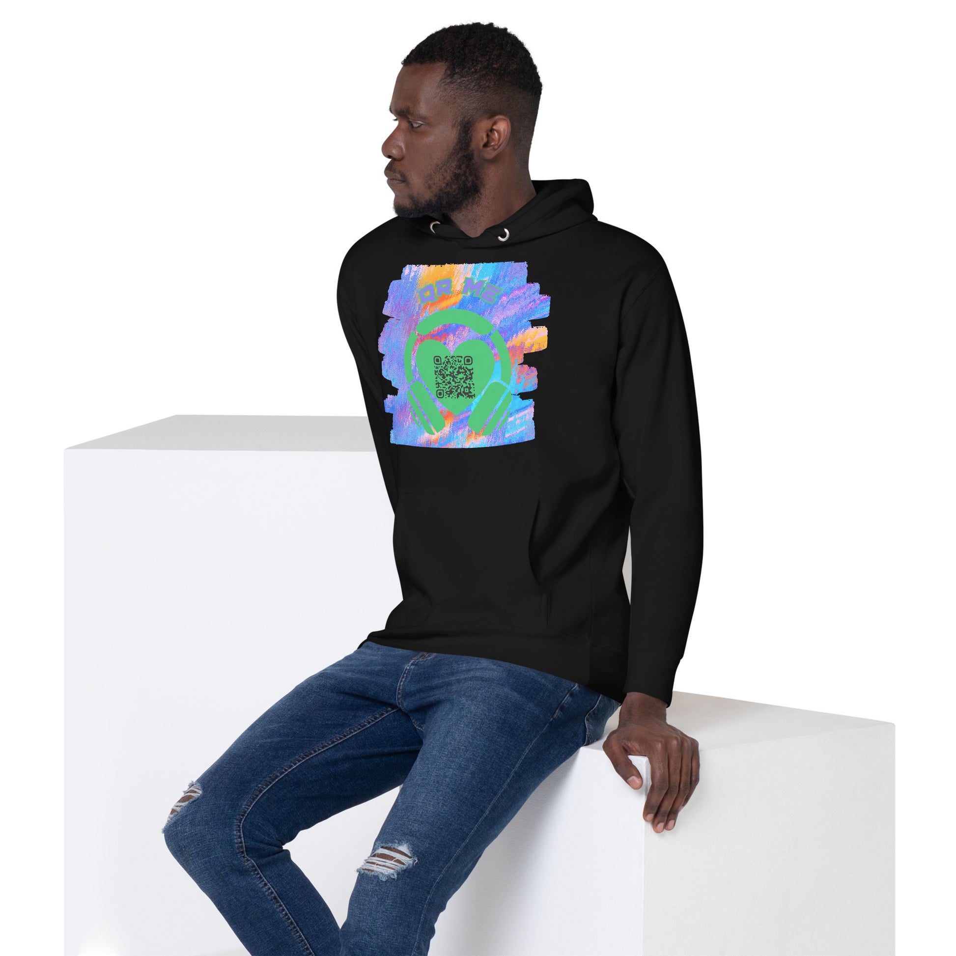 No. 1 Music Fan Hoodie – Share Your Spotify Playlists with a QR Code