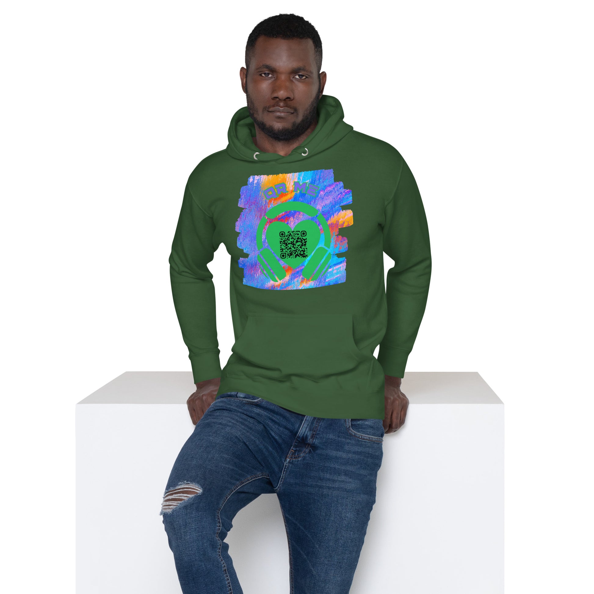 No. 1 Music Fan Hoodie – Share Your Spotify Playlists with a QR Code