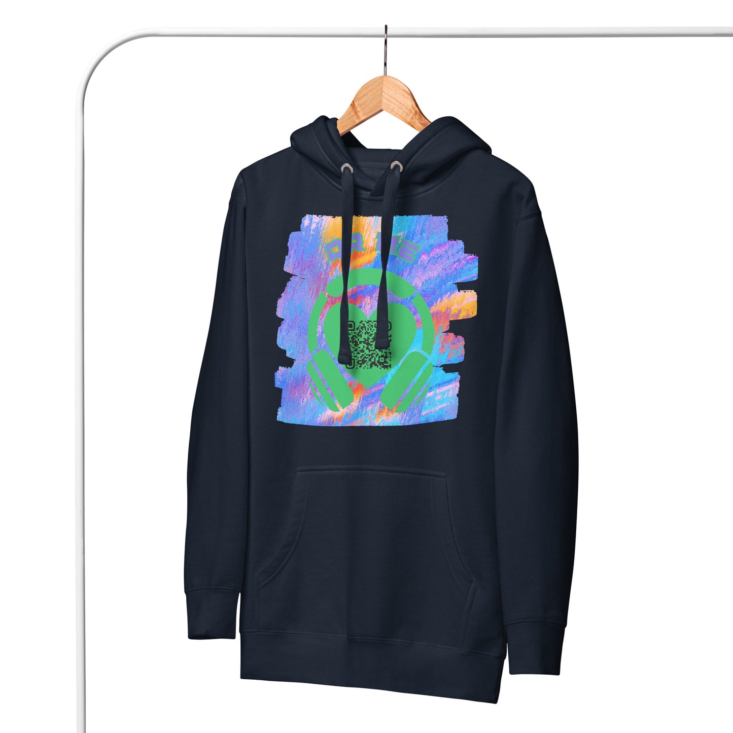 No. 1 Music Fan Hoodie – Share Your Spotify Playlists with a QR Code