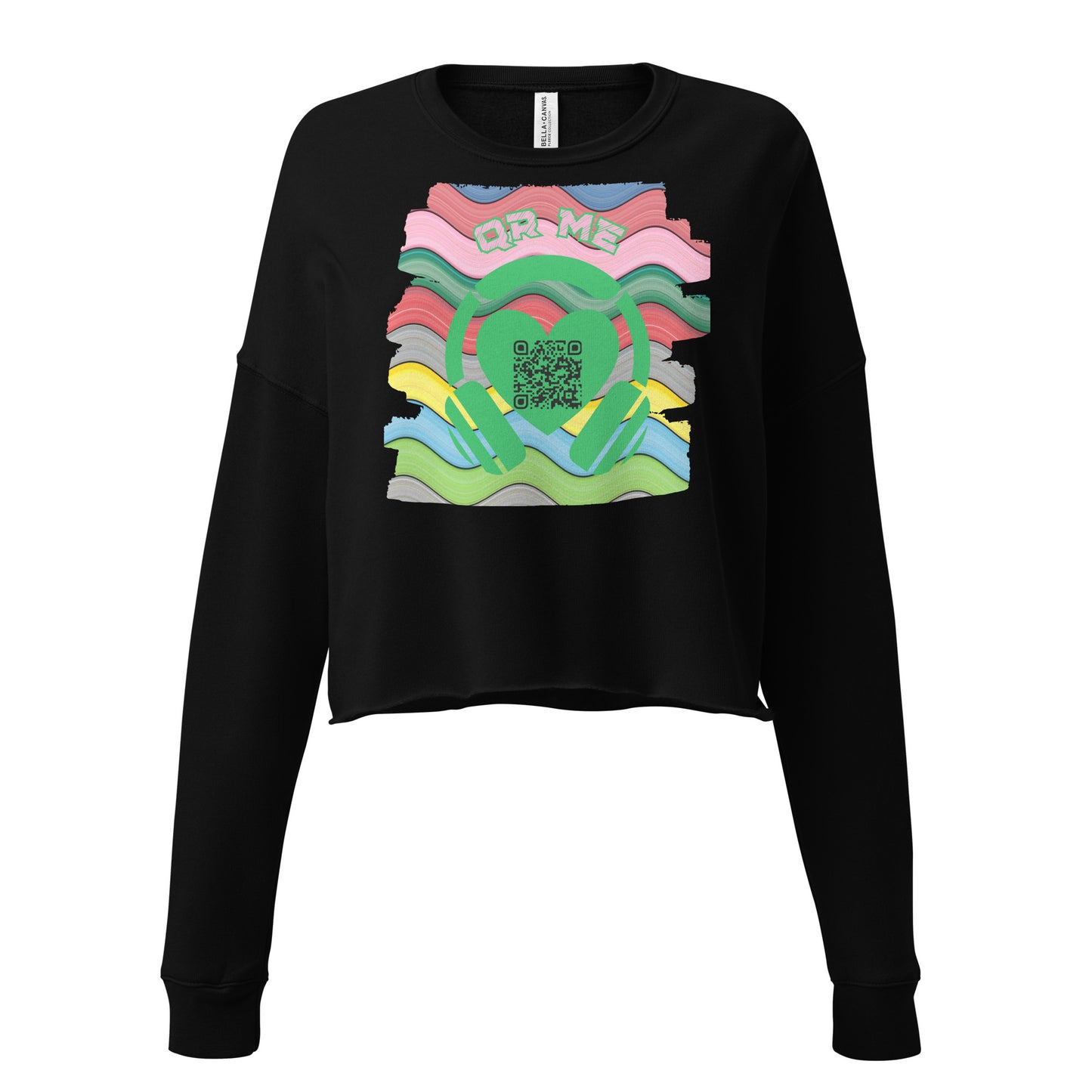 RapCaviar Cropped Sweatshirt – Share Your Spotify Playlist with a QR Code