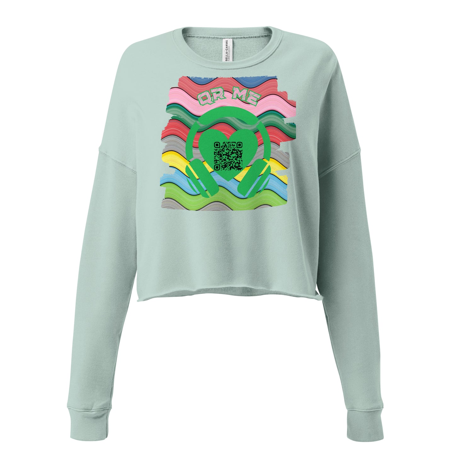 RapCaviar Cropped Sweatshirt – Share Your Spotify Playlist with a QR Code