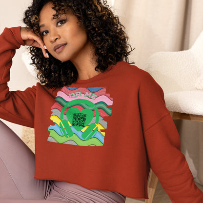 RapCaviar Cropped Sweatshirt – Share Your Spotify Playlist with a QR Code