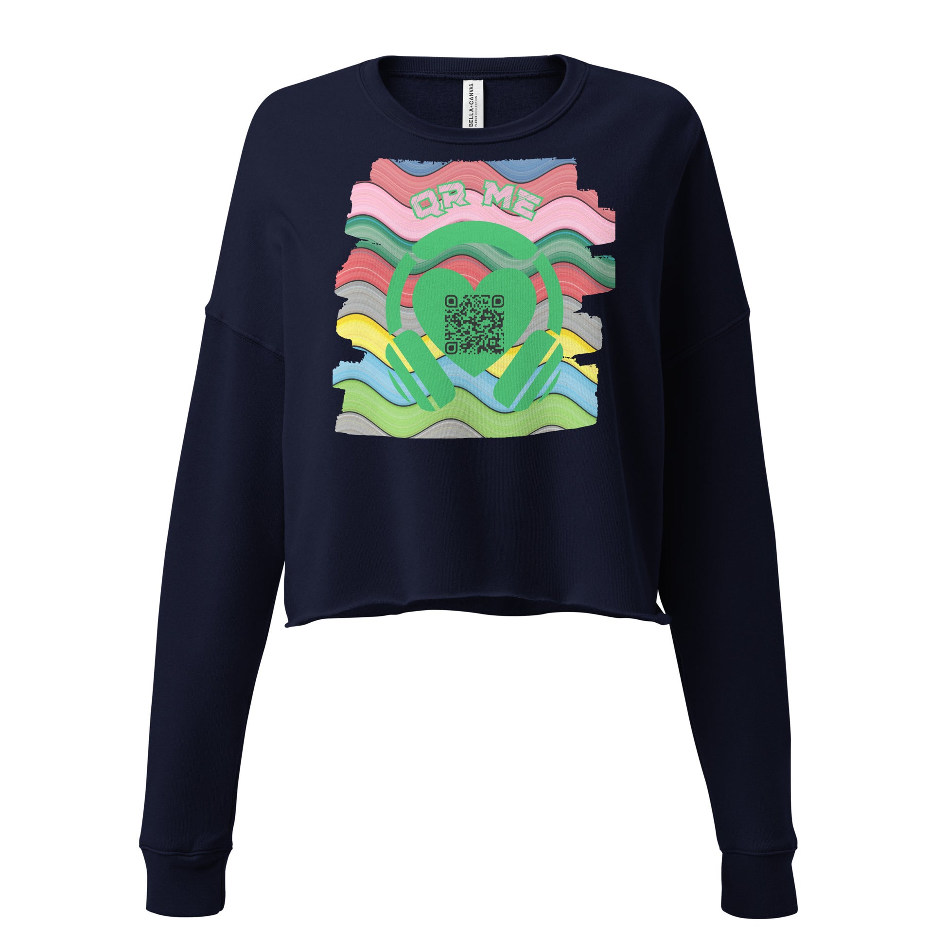 RapCaviar Cropped Sweatshirt – Share Your Spotify Playlist with a QR Code