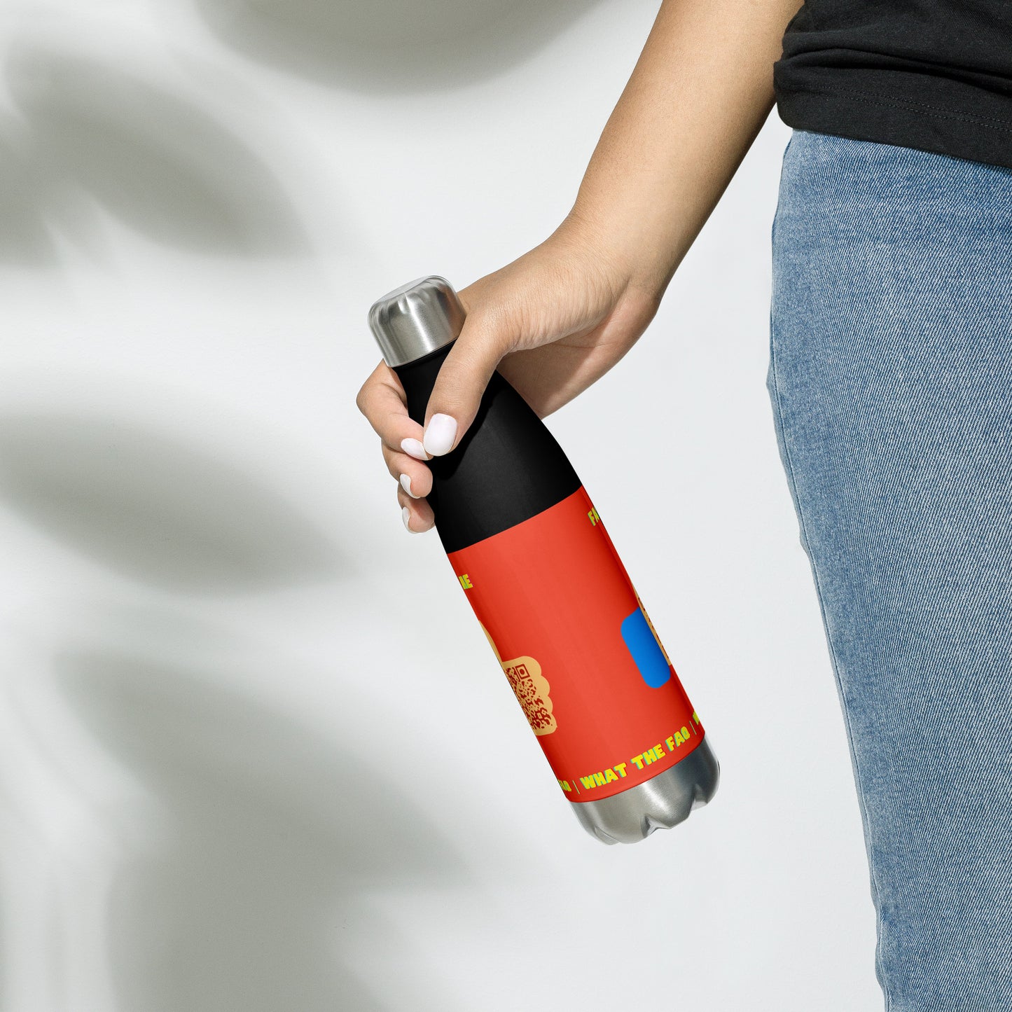 FAQ Me Personalized QR Code Insulated bottle