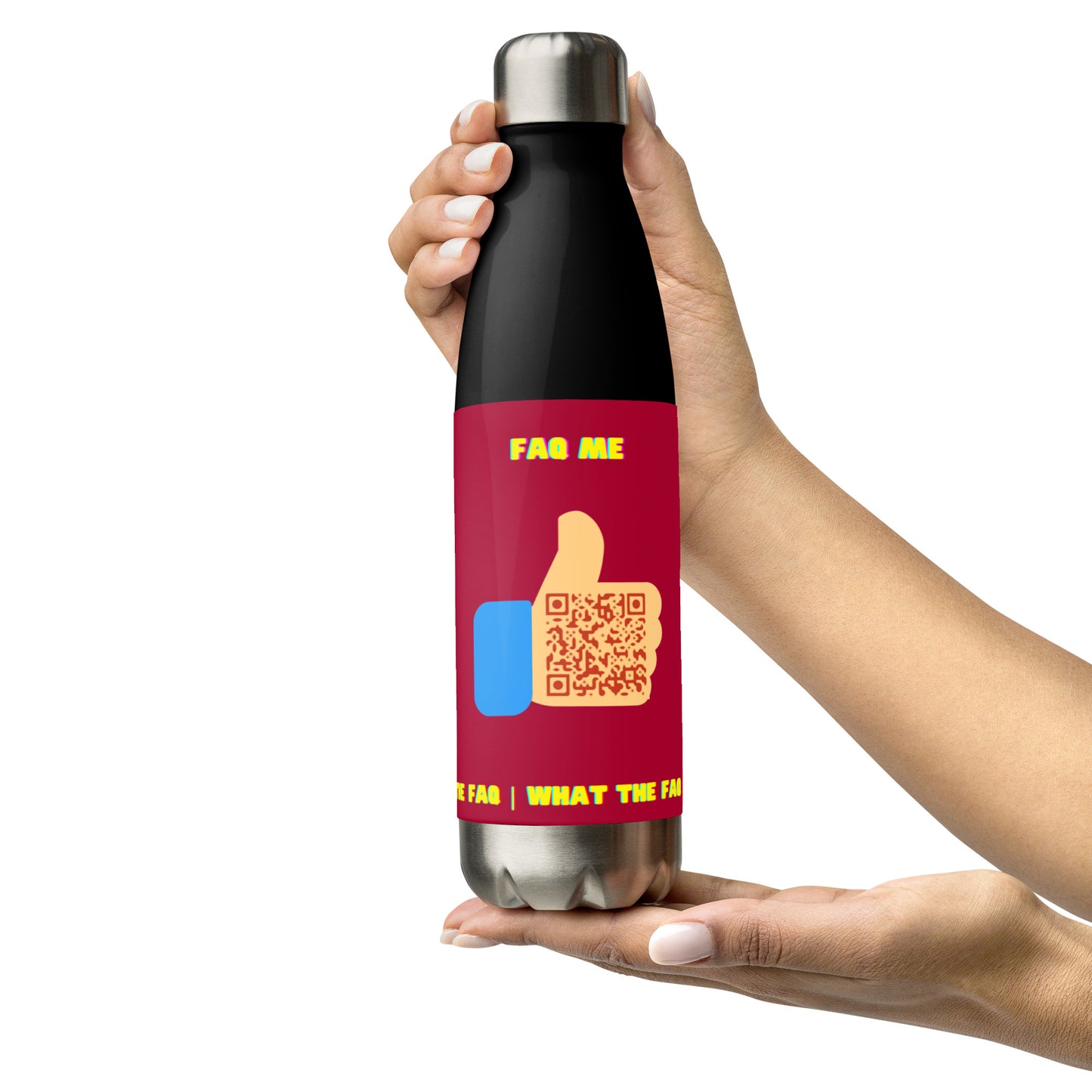 FAQ Me Personalized QR Code Insulated bottle