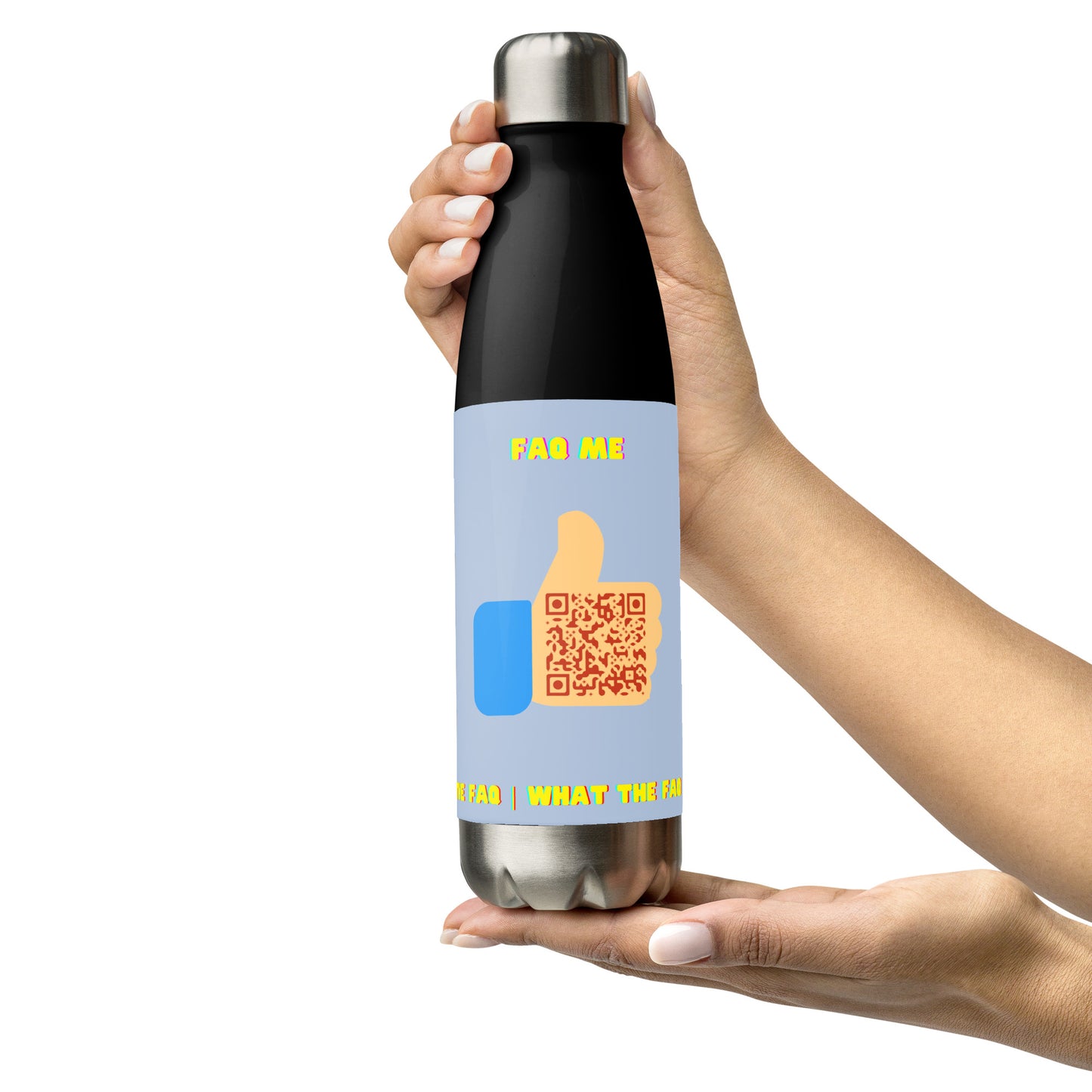 FAQ Me Personalized QR Code Insulated bottle