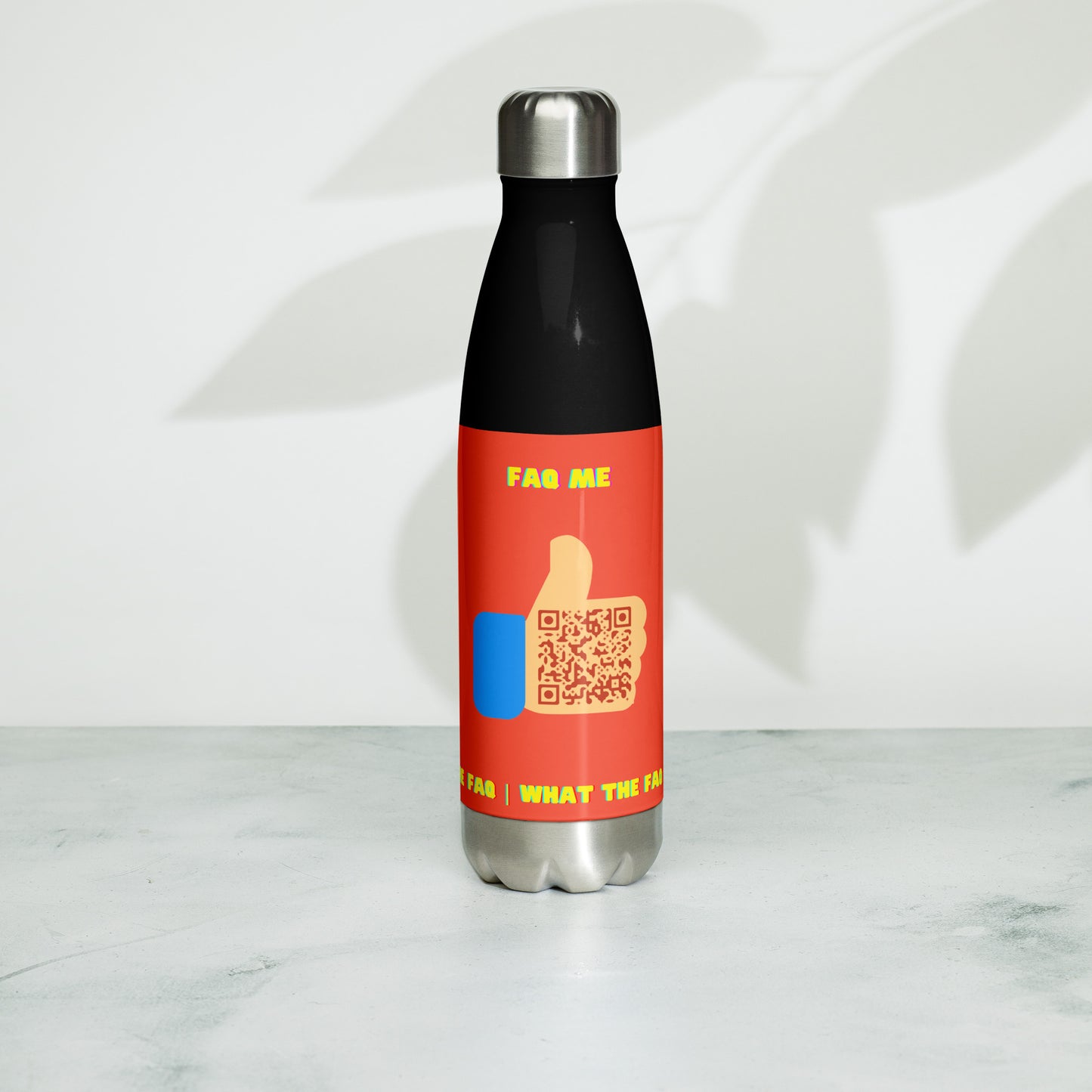 FAQ Me Personalized QR Code Insulated bottle