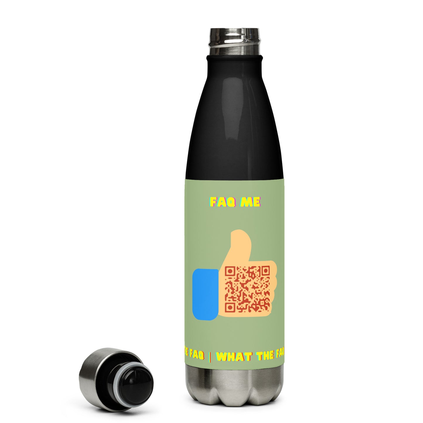 FAQ Me Personalized QR Code Insulated bottle