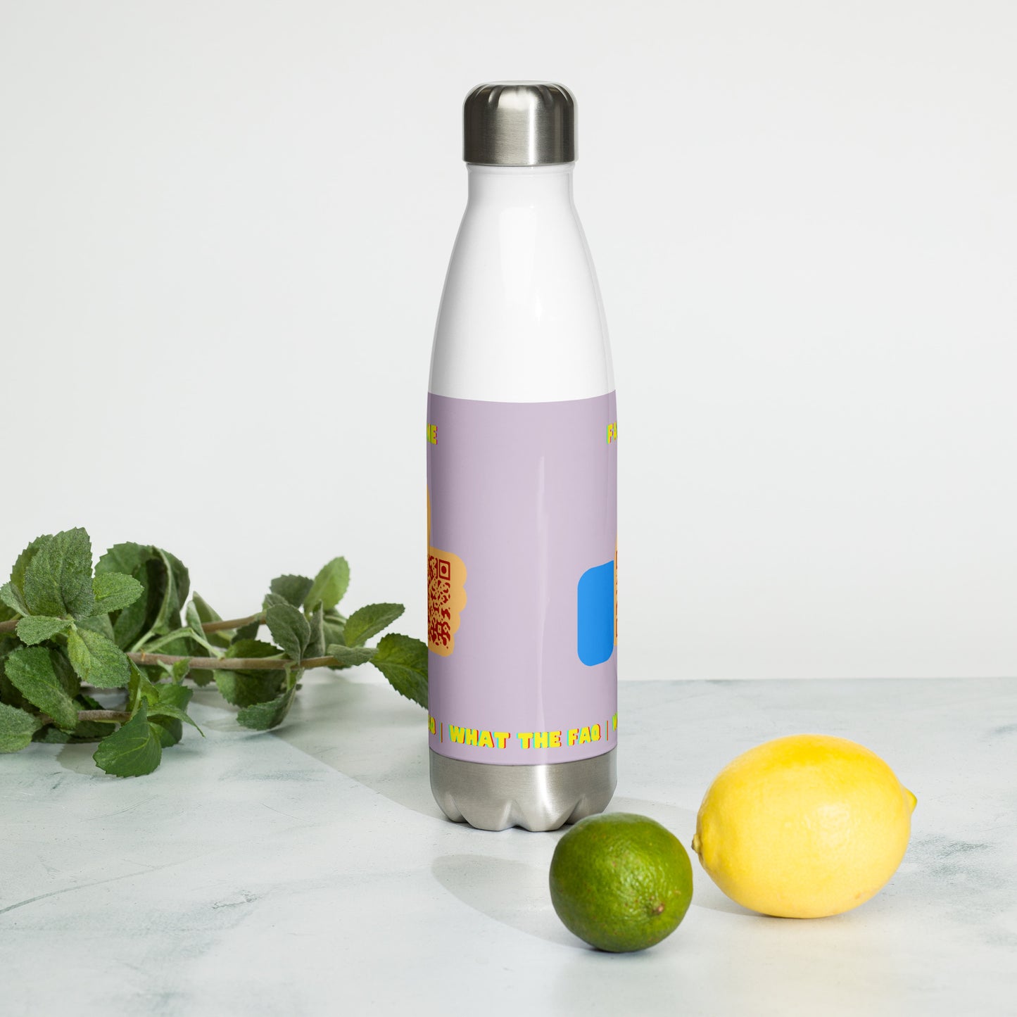 FAQ Me Personalized QR Code Insulated bottle