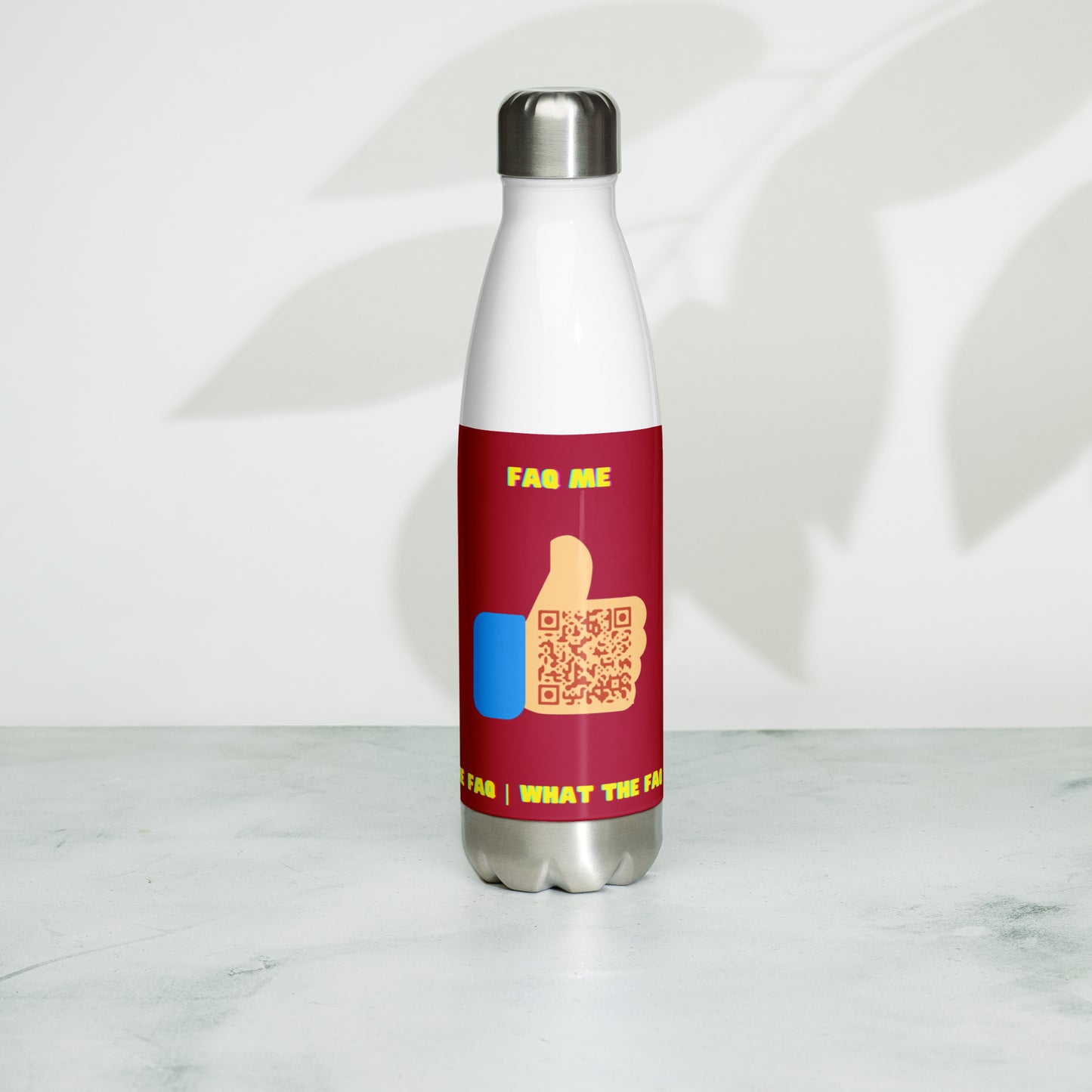 FAQ Me Personalized QR Code Insulated bottle