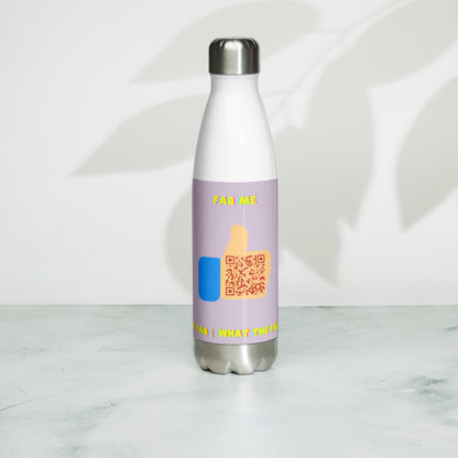 FAQ Me Personalized QR Code Insulated bottle