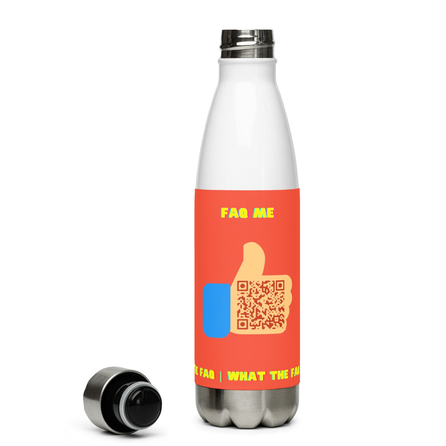 FAQ Me Personalized QR Code Insulated bottle