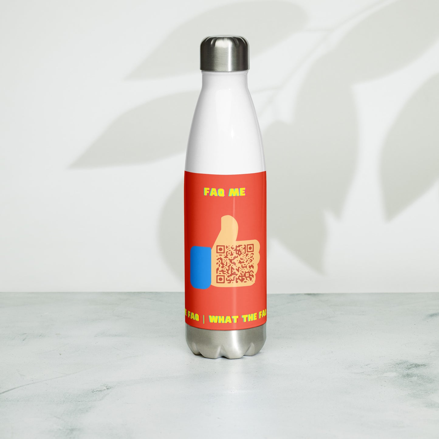 FAQ Me Personalized QR Code Insulated bottle