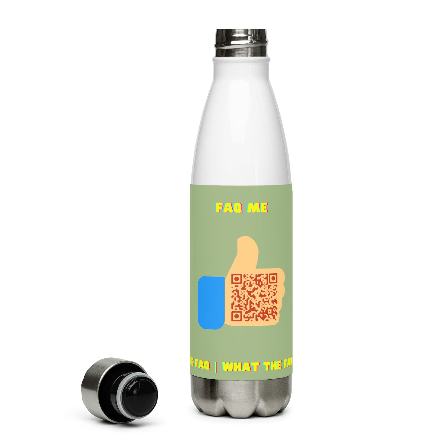 FAQ Me Personalized QR Code Insulated bottle