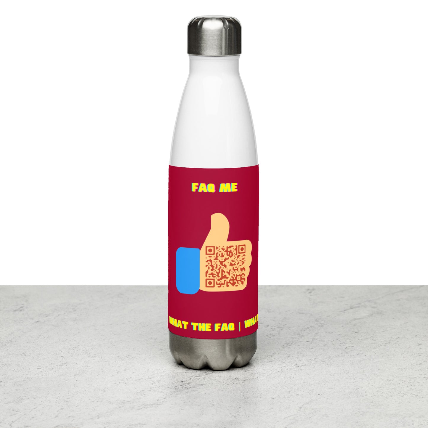 FAQ Me Personalized QR Code Insulated bottle