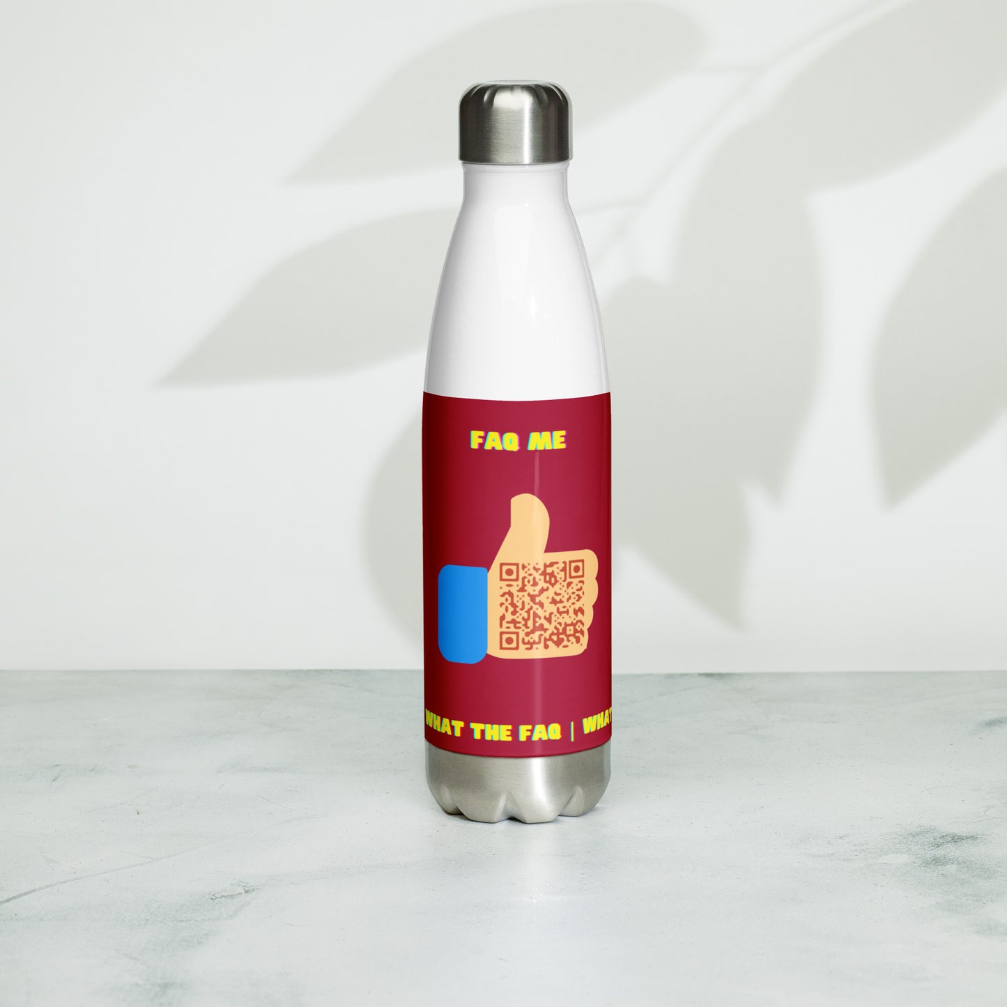 FAQ Me Personalized QR Code Insulated bottle