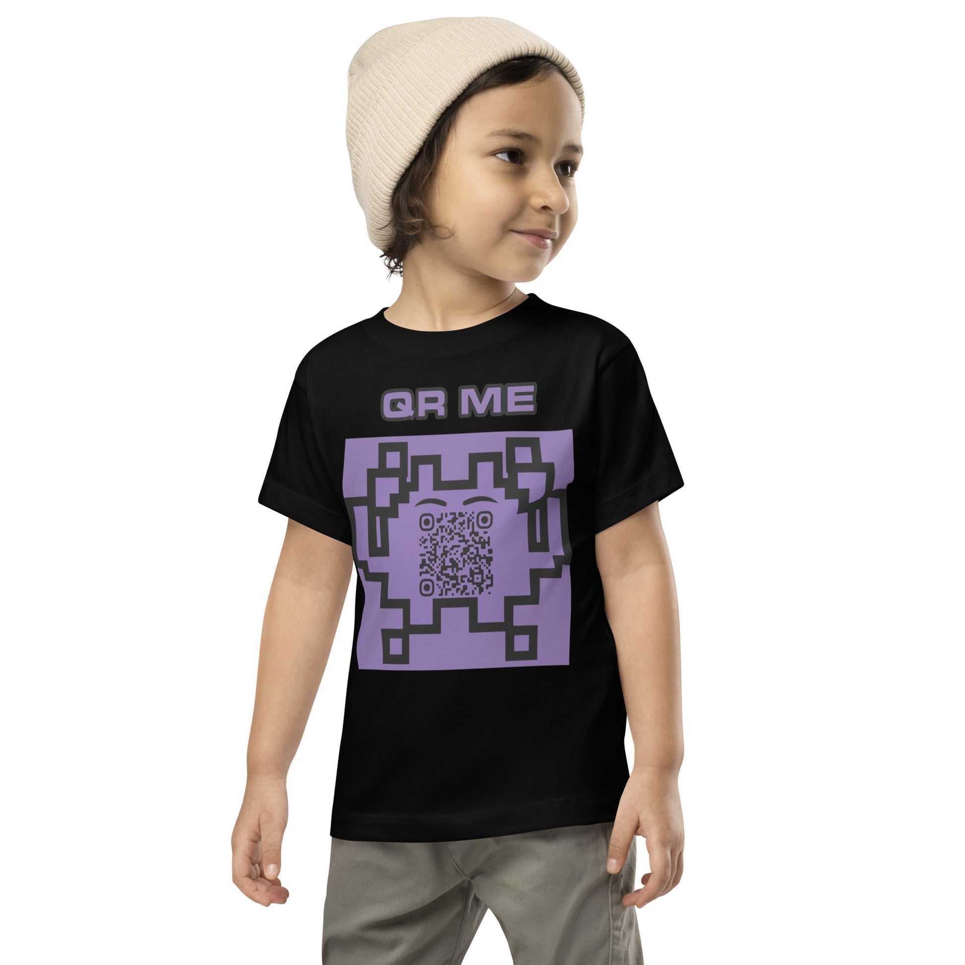 Fun Alien Emoji QR Code Toddler Tee-QR GEAR STORE