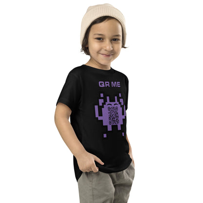 Fun Alien Emoji QR Code Toddler Tee-QR GEAR STORE