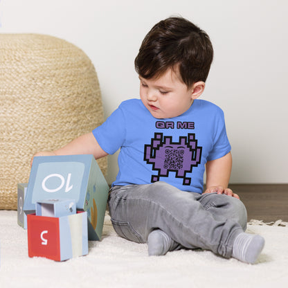 Fun Alien Emoji QR Code Toddler Tee-QR GEAR STORE