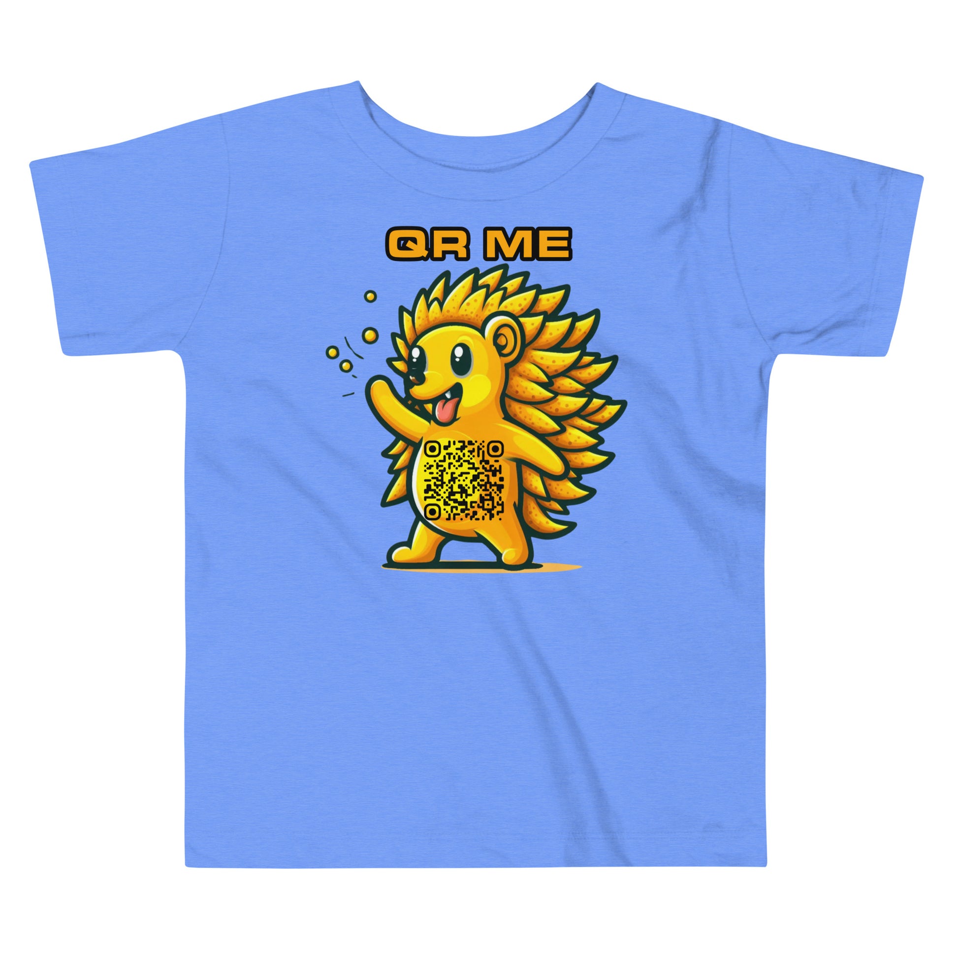 Fun Hedgehog Emoji QR Code Toddler Tee-QR GEAR STORE