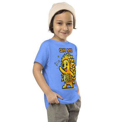 Fun Hedgehog Emoji QR Code Toddler Tee-QR GEAR STORE