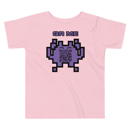 Fun Alien Emoji QR Code Toddler Tee-QR GEAR STORE