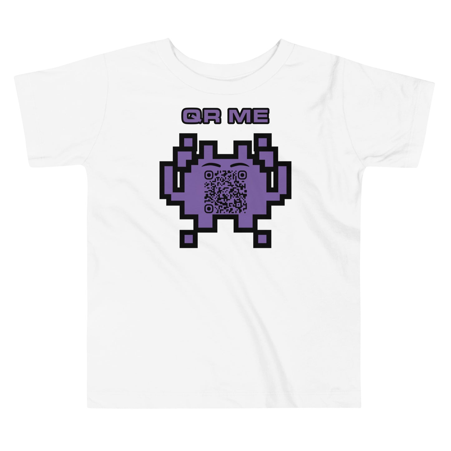 Fun Alien Emoji QR Code Toddler Tee-QR GEAR STORE