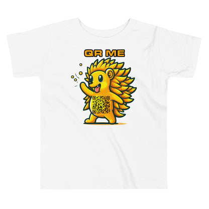 Fun Hedgehog Emoji QR Code Toddler Tee-QR GEAR STORE