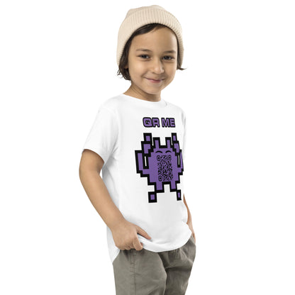 Fun Alien Emoji QR Code Toddler Tee-QR GEAR STORE