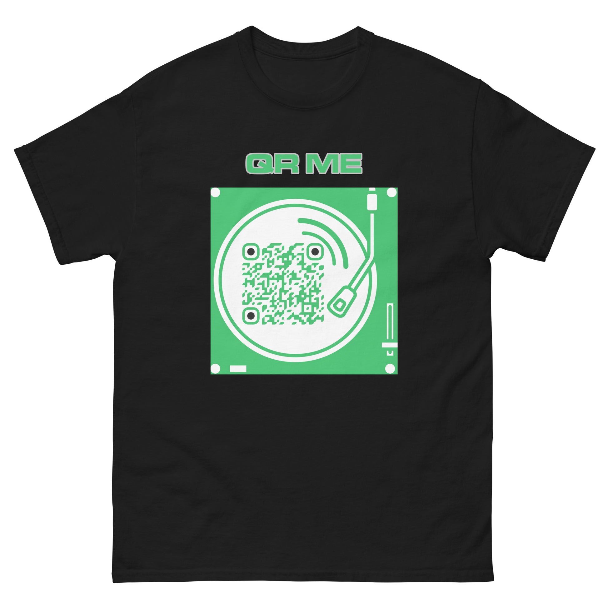 Music Lovers QR Code Unisex classic tee-Black-QR GEAR STORE