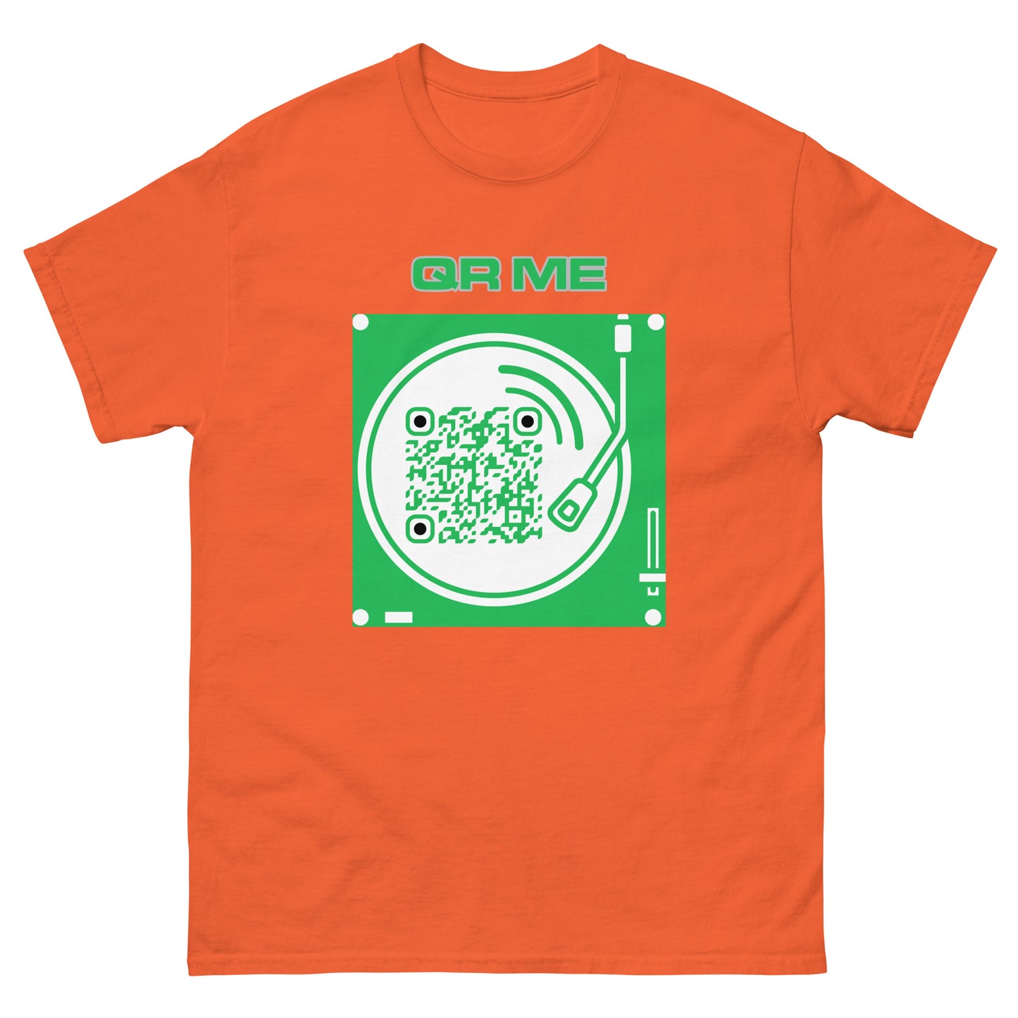 Music Lovers QR Code Unisex classic tee-Orange-QR GEAR STORE