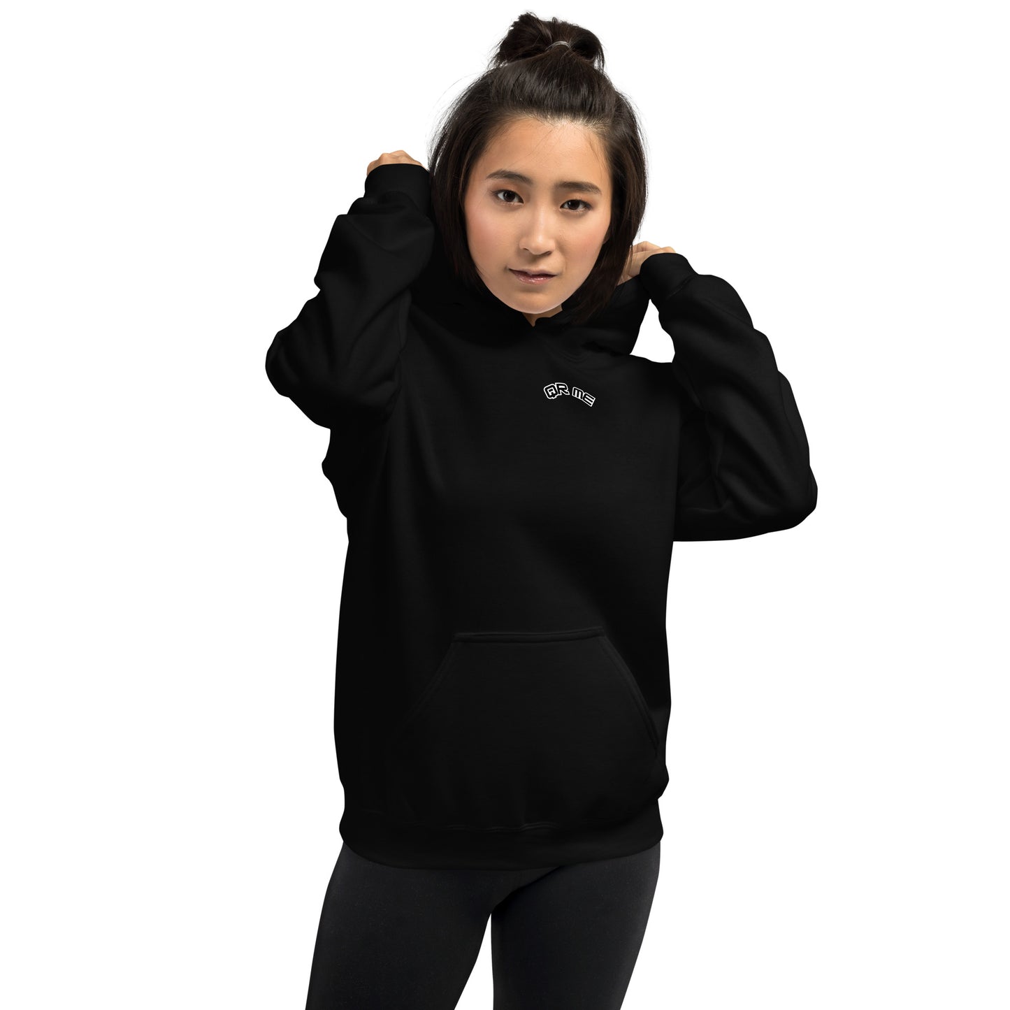 Wave Emoji Personalized QR Code Unisex Hoodie