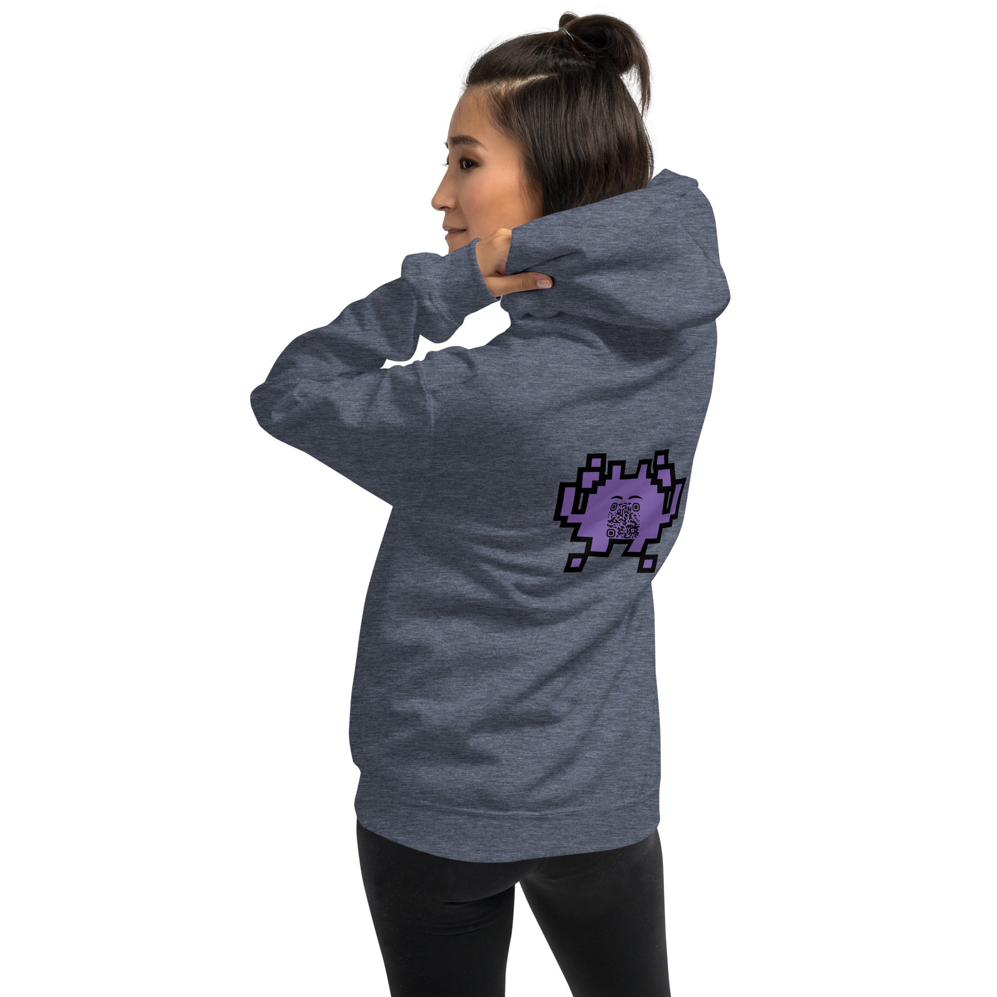 Alien Emoji Personalized QR Code Unisex Hoodie-QR GEAR STORE