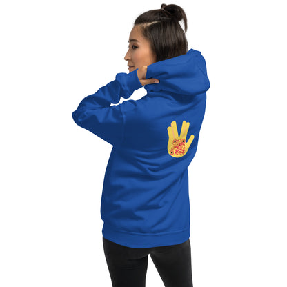 Vulcan Wave Emoji Personalized QR Code Unisex Hoodie-QR GEAR STORE