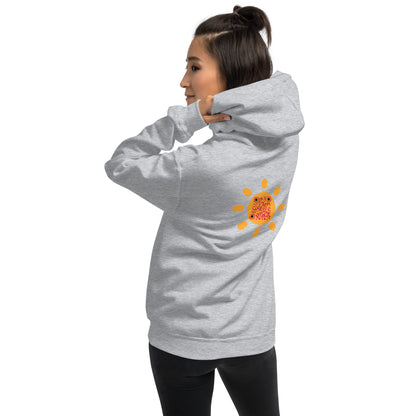 Sunshine Emoji Personalized QR Code Unisex Hoodie