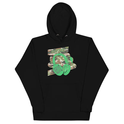 Personalized QR Code Green Camo Hoodie – Blend In, Stand Out