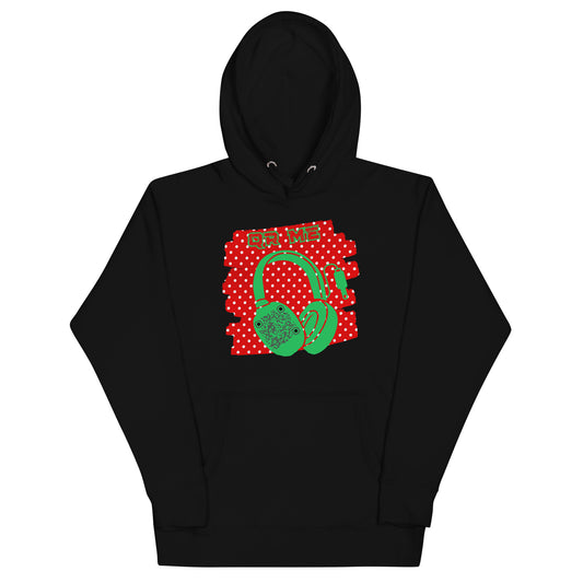 Personalized QR Code Polka Dot Hoodie – Share Your Tunes